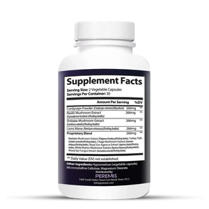Mushroom 10X Blend Supplement – Ten Mushroom Complex with Lion's Mane view 2