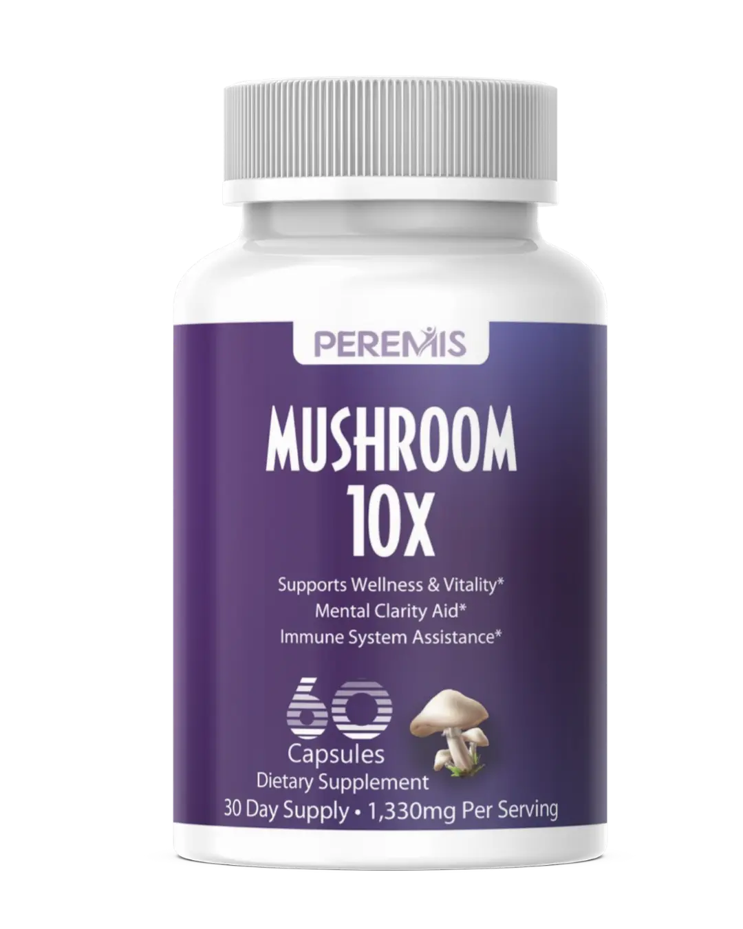 Mushroom 10X for Focus, Immunity & Daily Resilience | Peremis Peremis