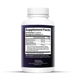 Raspberry Ketones with African Mango and Green Tea, 60 Capsules view 2