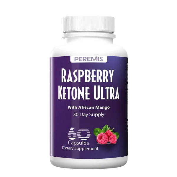 Raspberry capsules with African mango and green tea by Peremis for metabolism support