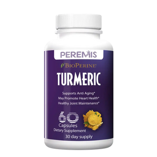 Organic Turmeric Curcumin with Black Pepper Extract, 60 Capsules